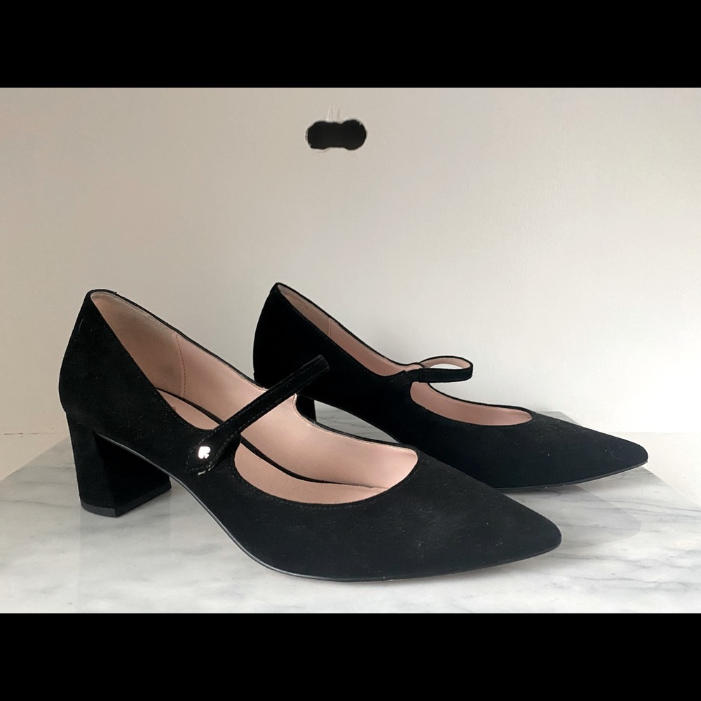 Kate Spade Mary Janes in Black Suede